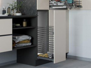 Laundry basket with front fixing-QUADRO