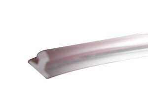 Gasket for profile iluminated shelf