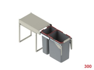Plastic container with/without front door H45 FE SC 300/400mm