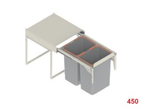 Plastic container with/without door Uv FU 450mm