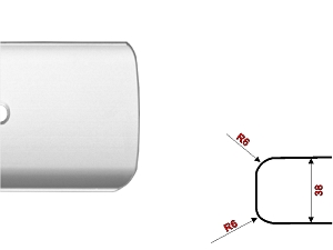 Joint corner R6 38mm