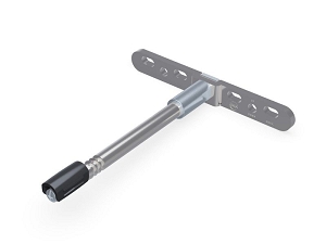 Shelf support for 30mm, concealed mounting, with plate, MN111, 3D