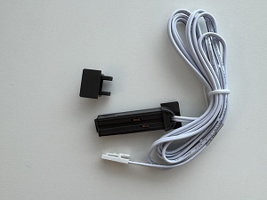 Saria R end caps, 1 pcs left without cable, 1 pcs right quick IR connector with cable 2m with MINI plug - antracite 