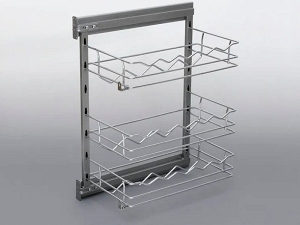 Extractable lateral basket MAXIMA 3 shelves bottle rack FE SC