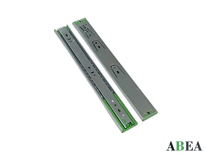 Ballbearing slide, full extension, soft closing, H45mm, ABEA